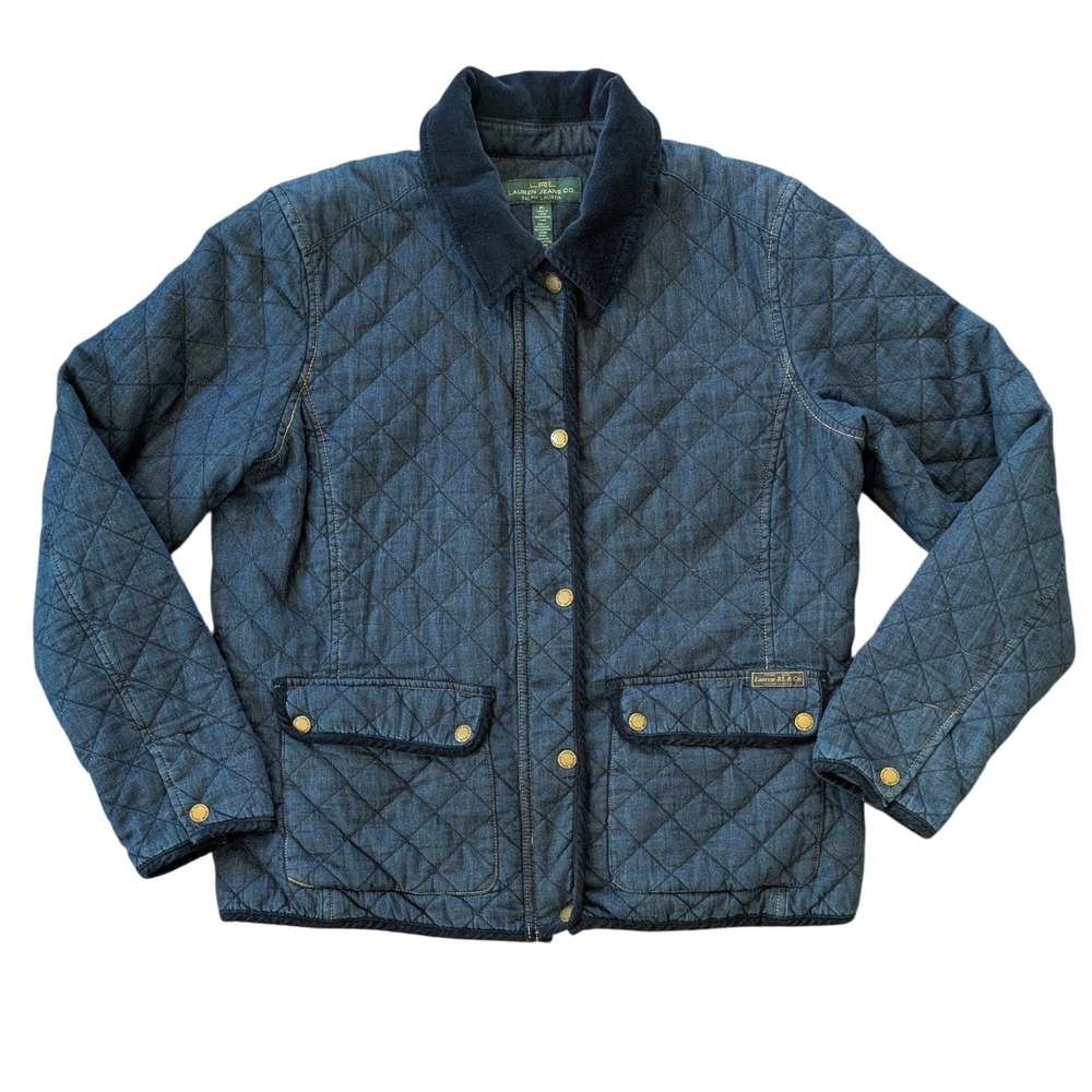 Lauren Ralph Lauren Blue Quilted Barn Jacket